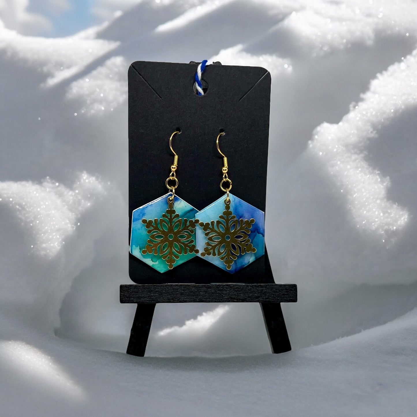 E144-Medium Snowflake - Gold #1