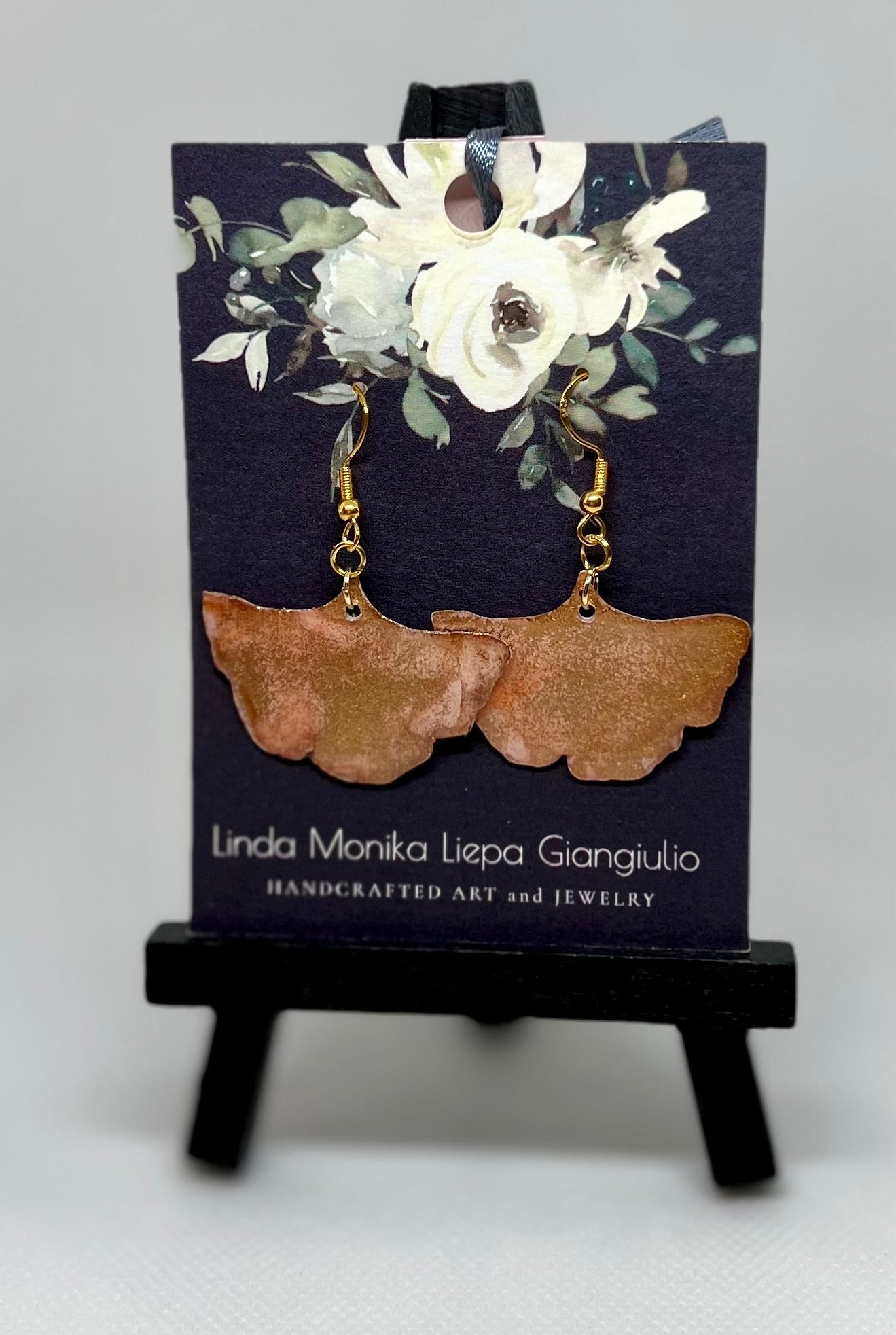 E51-Copper Ginkgo Leaves