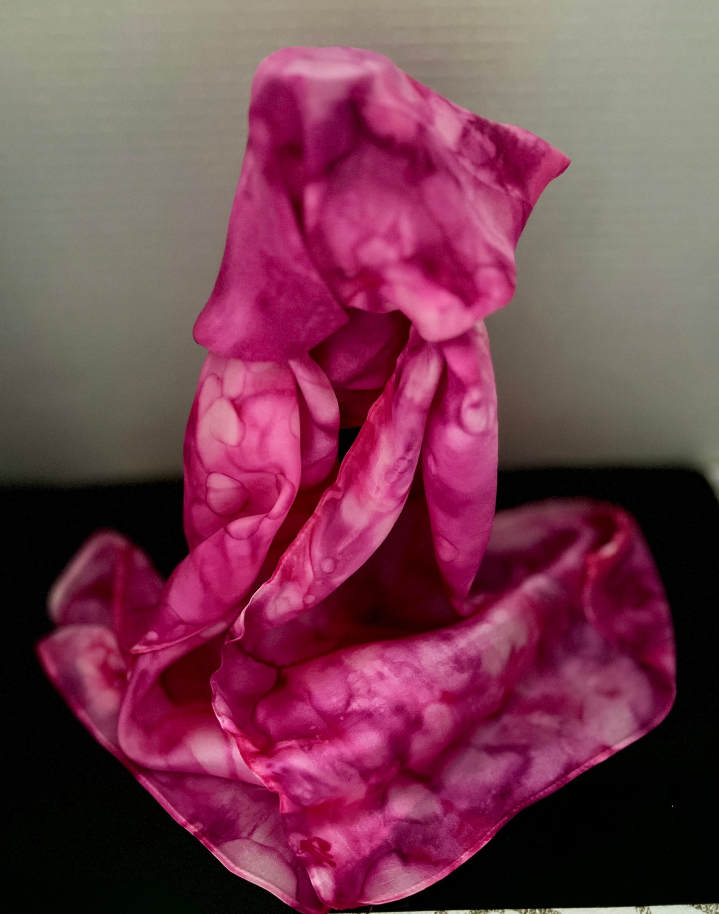 SS - 014 Silk Scarf in Pinks