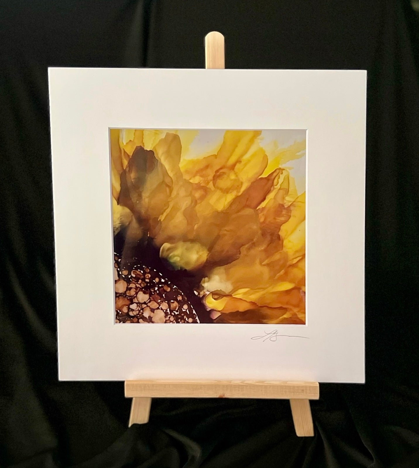 P-004E - Sunflower Metallic Print