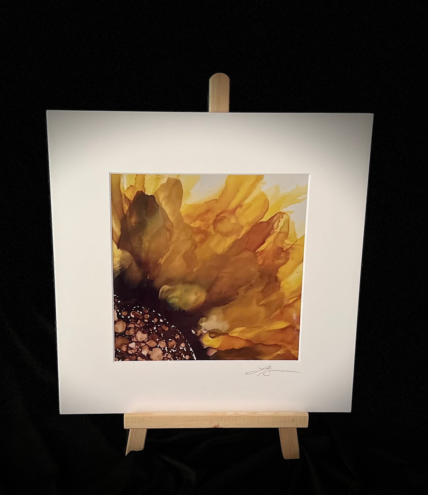 P-004E - Sunflower Metallic Print