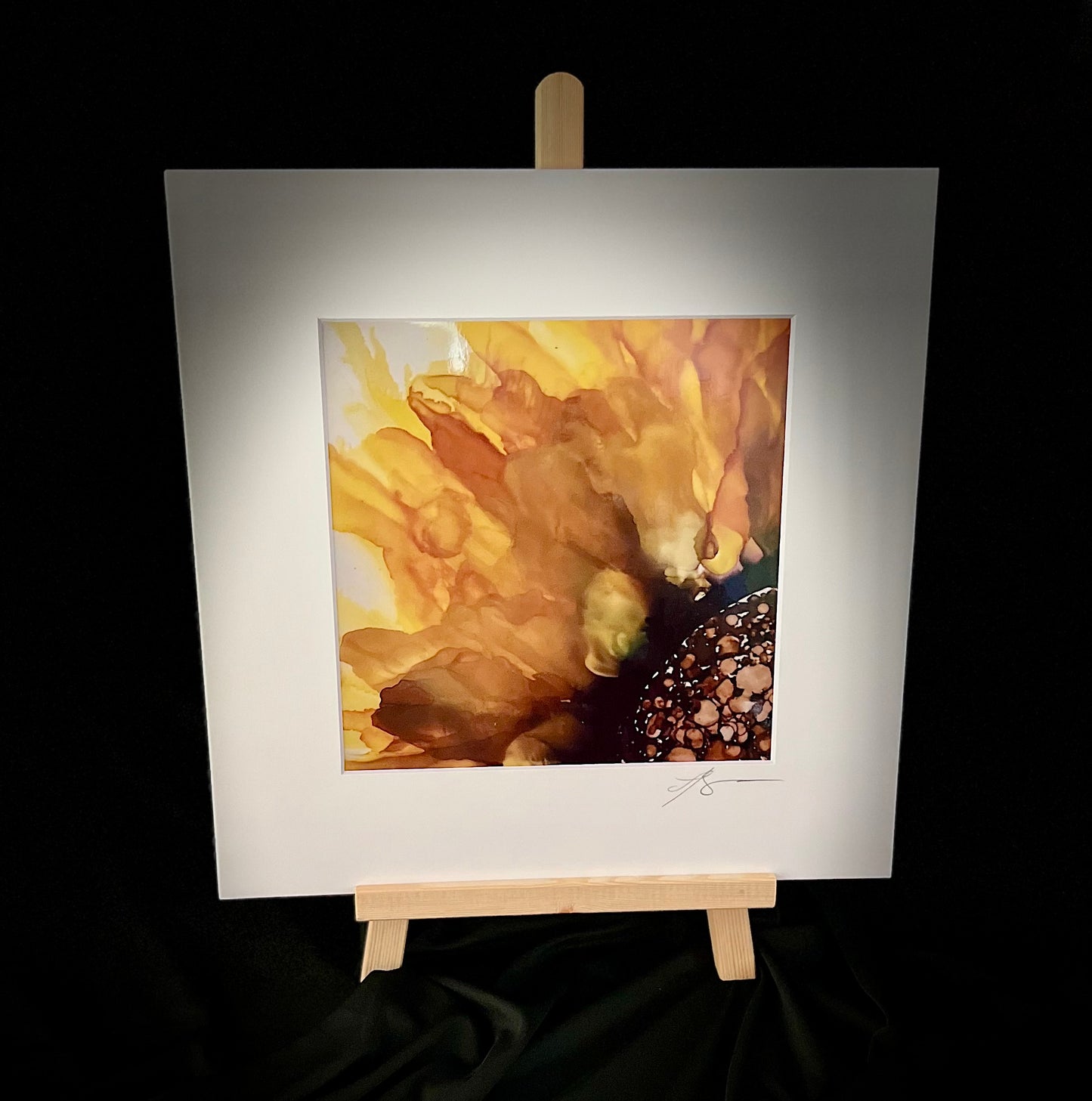 P-004D - Sunflower Metallic Print