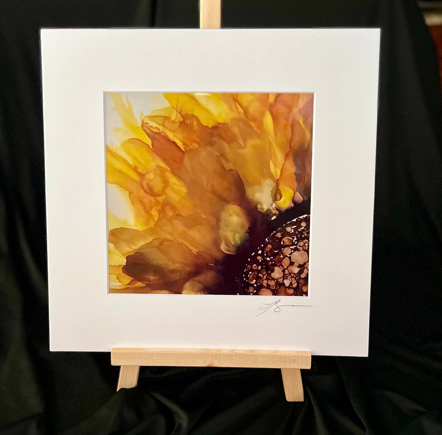 P-004D - Sunflower Metallic Print