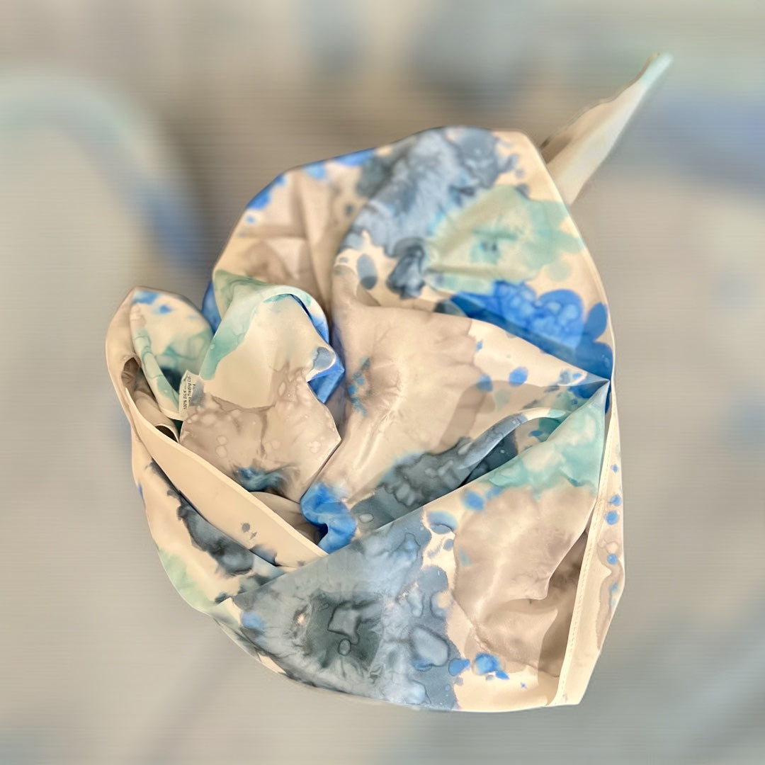SS-068 Blue Abstract Floral #1
