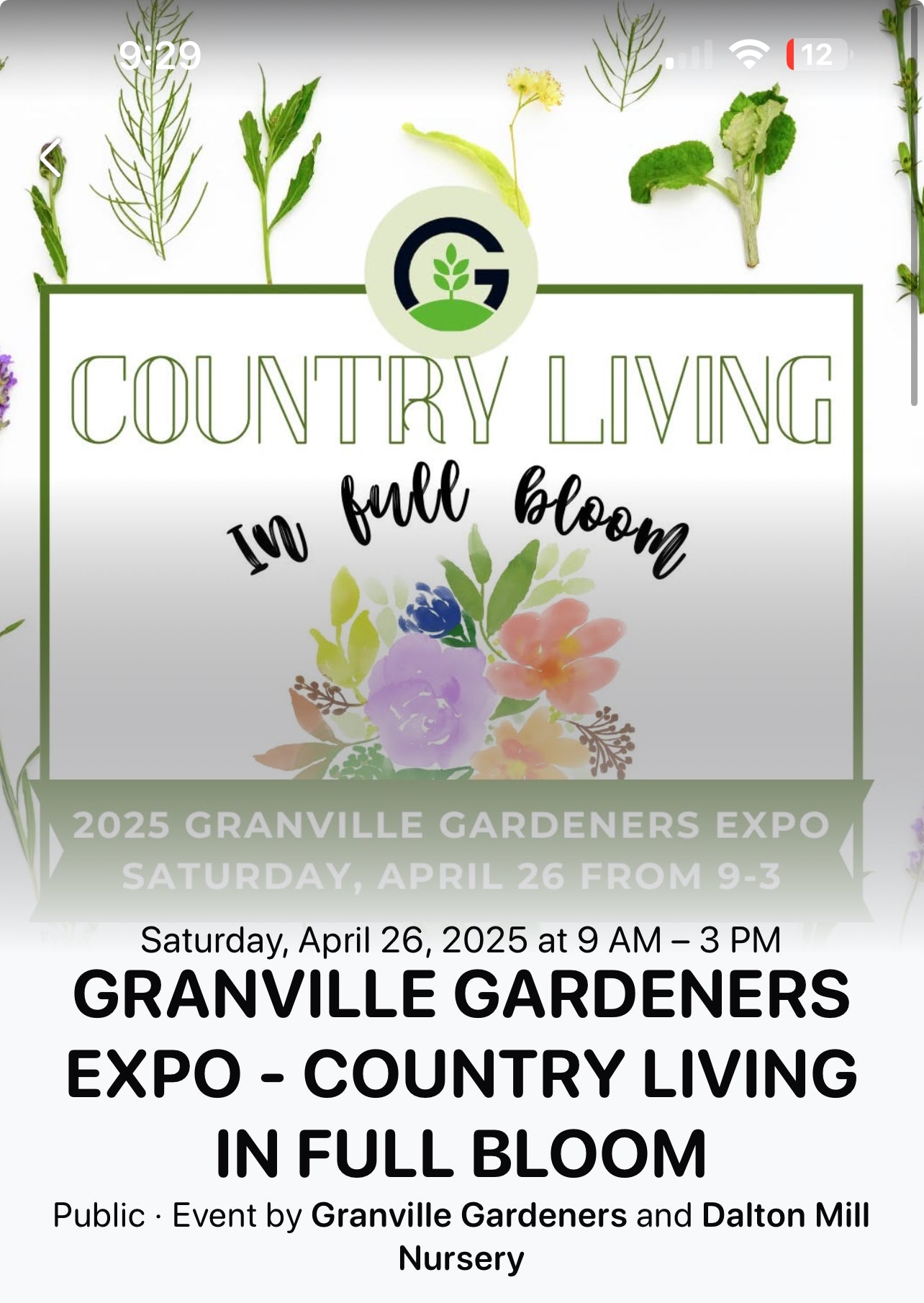 Granville county Gardners show