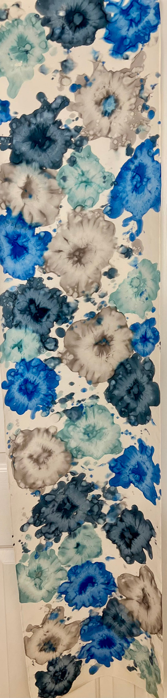 SS-068 Blue Abstract Floral #1