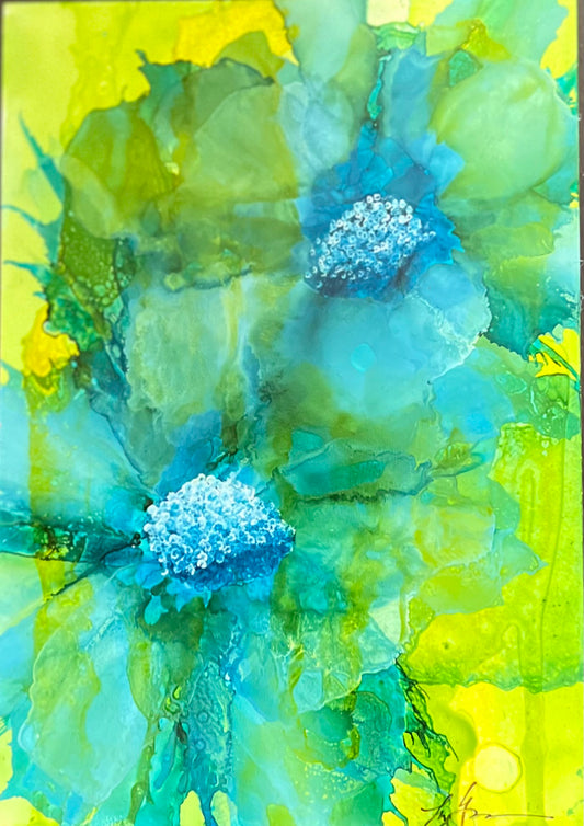A26 - 004 Turquoise Wildflowers at Dusk B