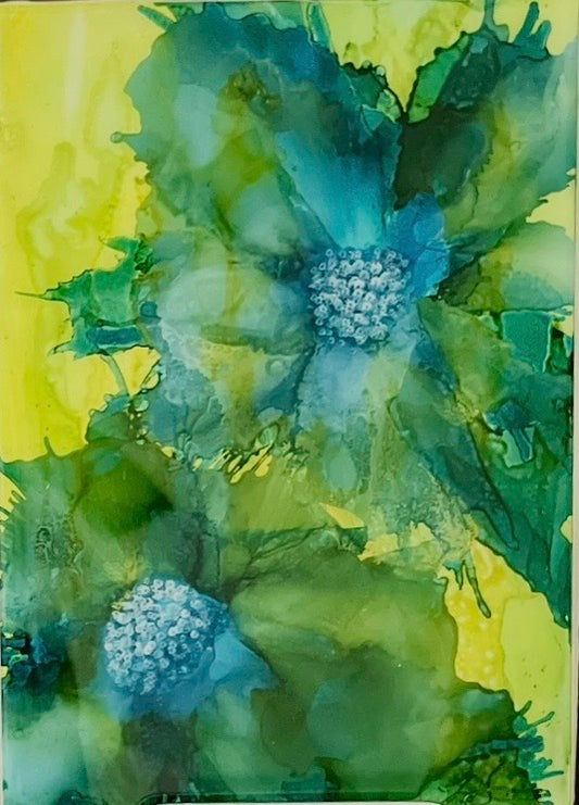 A26 - 003 Turquoise Wildflowers at Dusk A