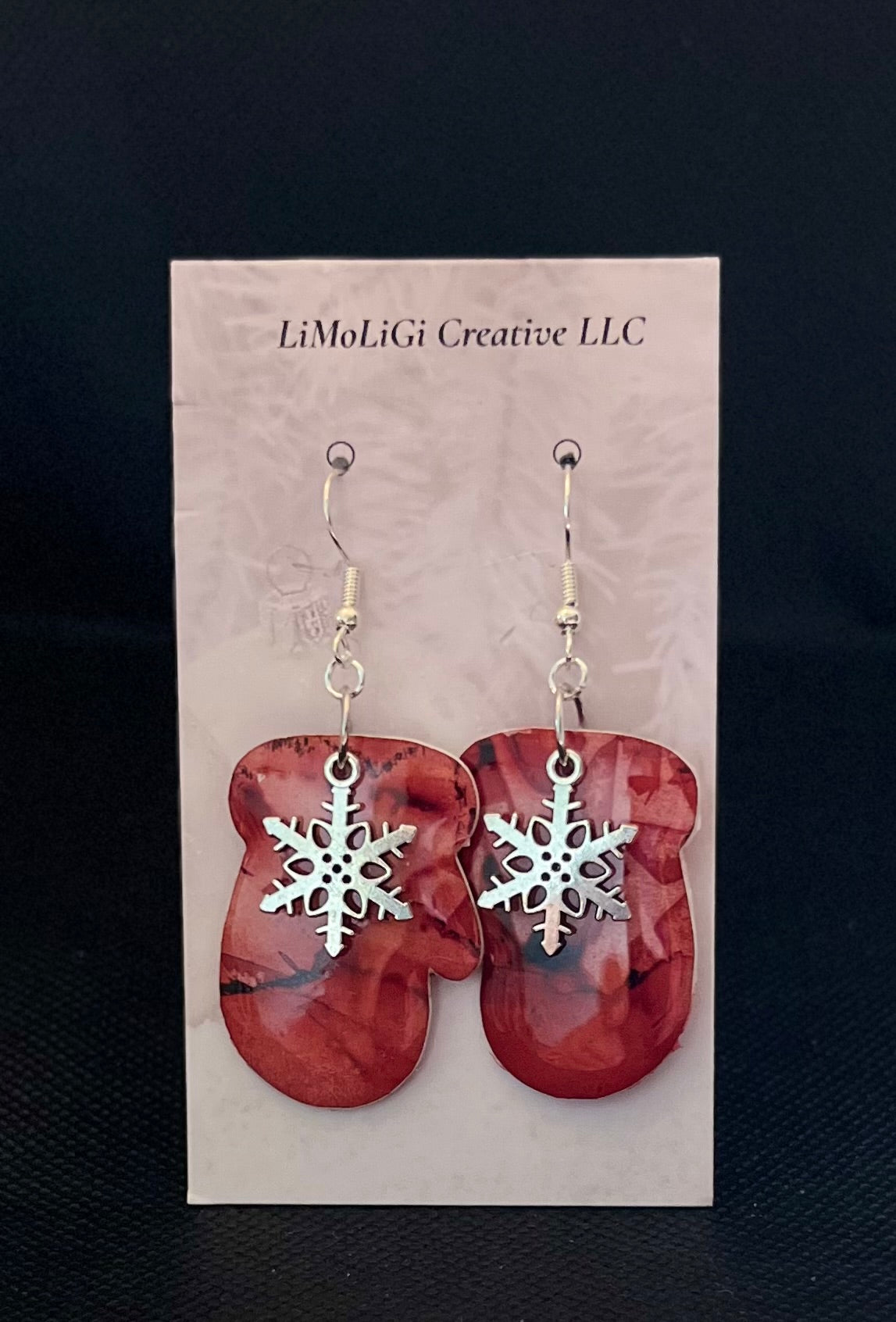 E24- 144H Red Mitten with Snowflake #2