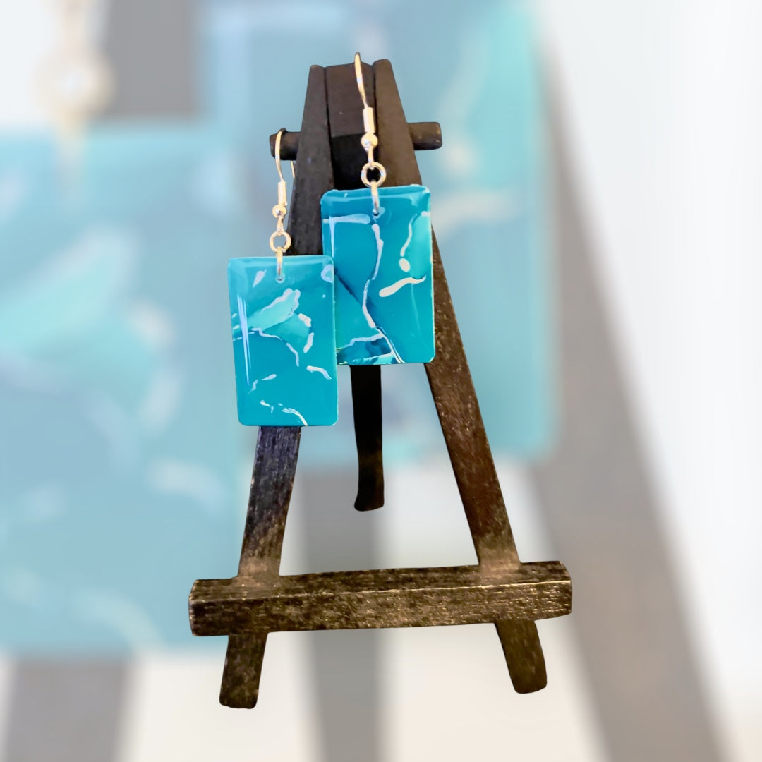 E25-004 Blue and Silver Rectangle