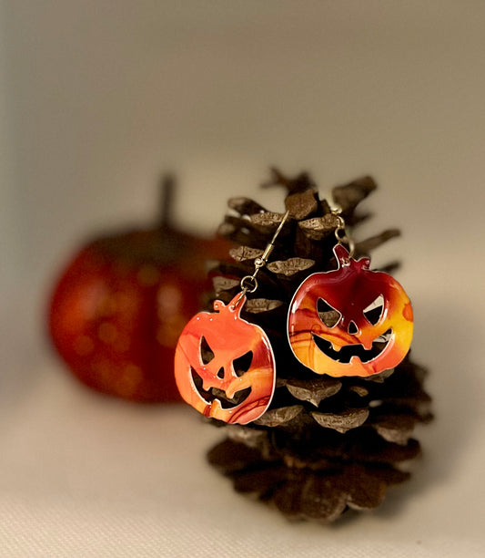 E25-086 Small Scary Eyes Jack o Lantern #1