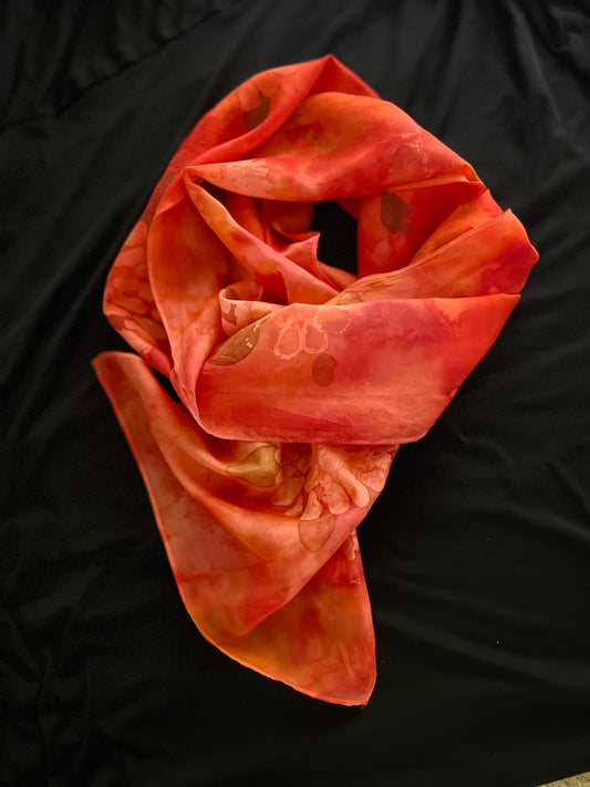 SS-055 Mum Batik in Orange, Red and Yellow